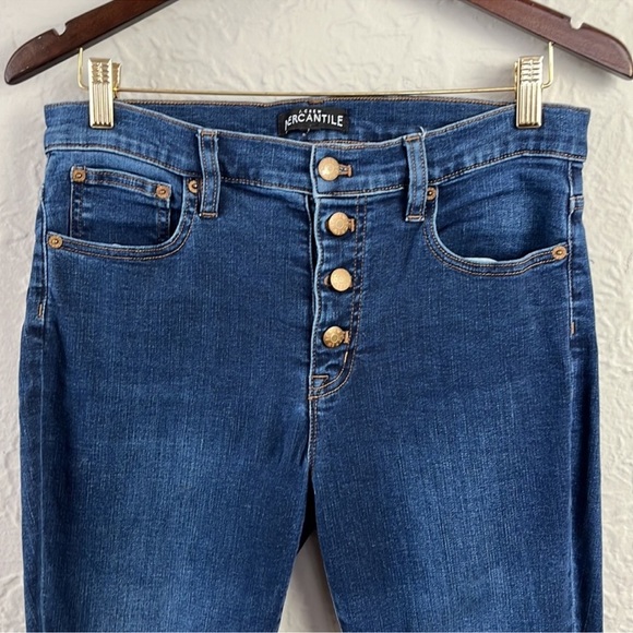 J Crew Button Fly High Rise Skinny Jeans Excellent Size 29 - Picture 4 of 9